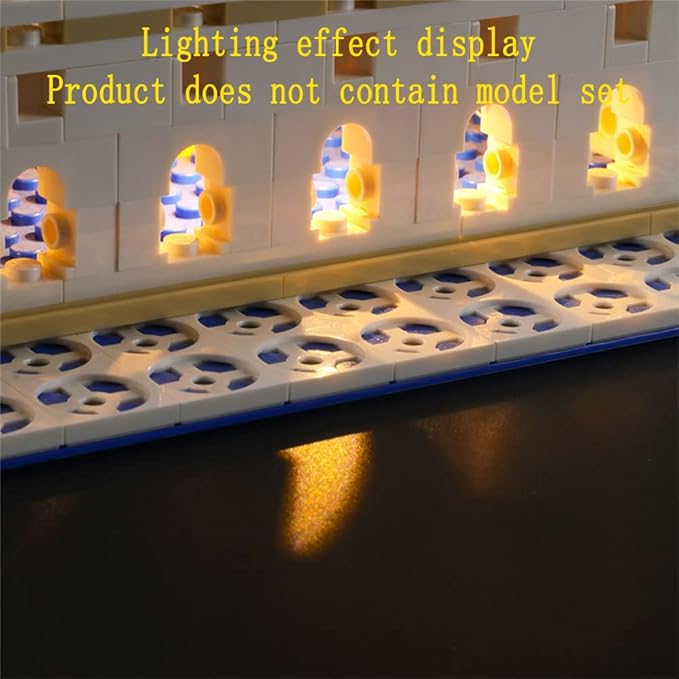 LED Light Kit Compatible with Lego 10256 Taj Mahal (Ver.2017) - Lighting Set for Creator Building Model (Model Set Not Included)
