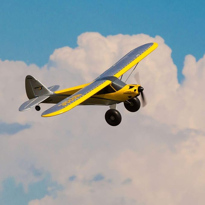 HobbyZone RC Airplane Carbon Cub S 2 1.3m BNF Basic (Transmitter Battery and Charger not Included) with Safe HBZ32500 Yellow
