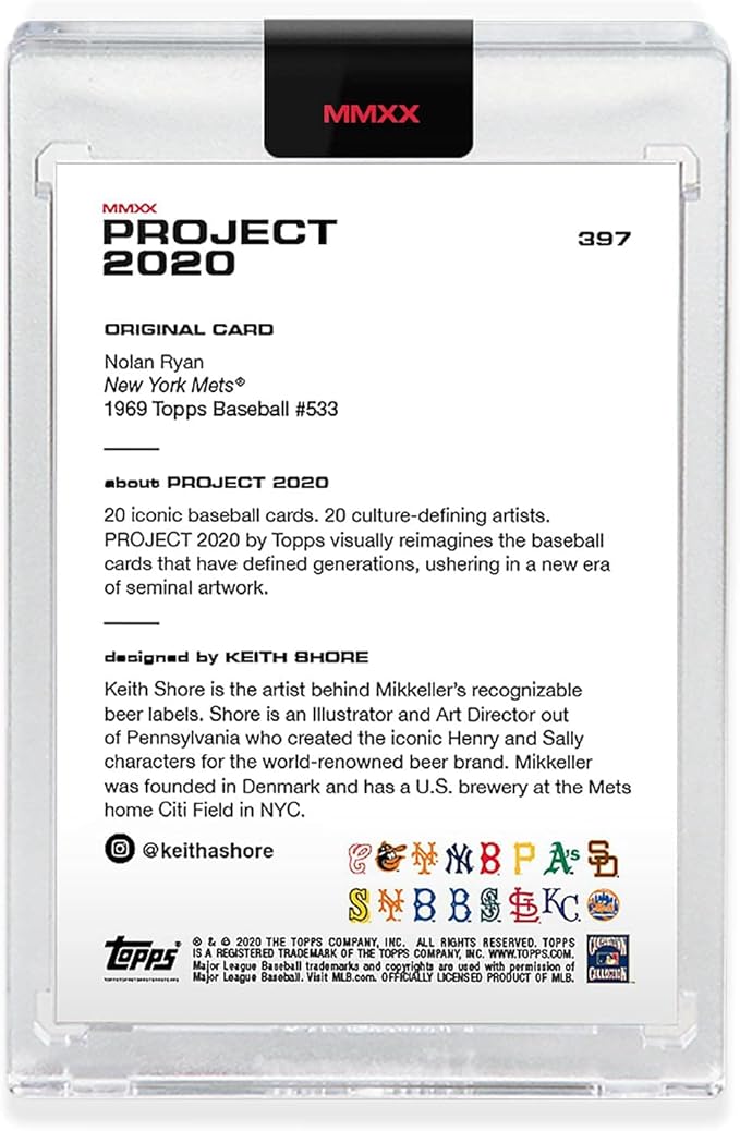 Topps Project 2020 Card 397-1969 Nolan Ryan by Keith Shore