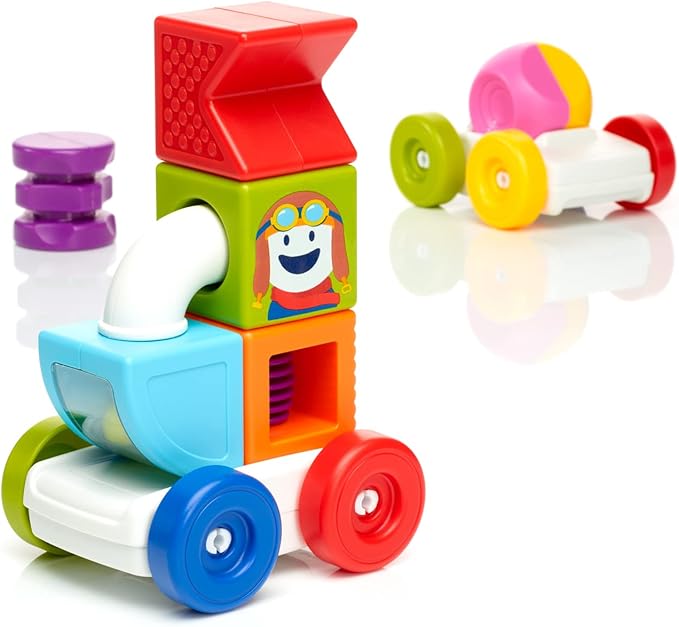 SmartMax My First Build and Drive Magnetic Building Vehicle STEM Play Set for Ages 1-5
