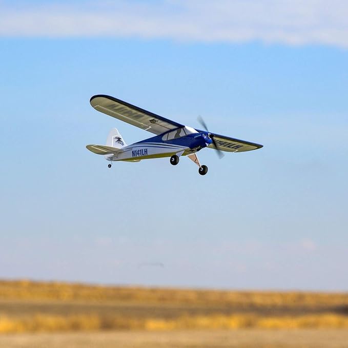 HobbyZone Sport Cub S 2 RC Airplane BNF Basic with Safe (Transmitter Battery and Charger Not Included) HBZ44500 Blue &amp White