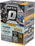 2022 Donruss Optic Football Trading Card Blaster Box - Red Hyper Parallel