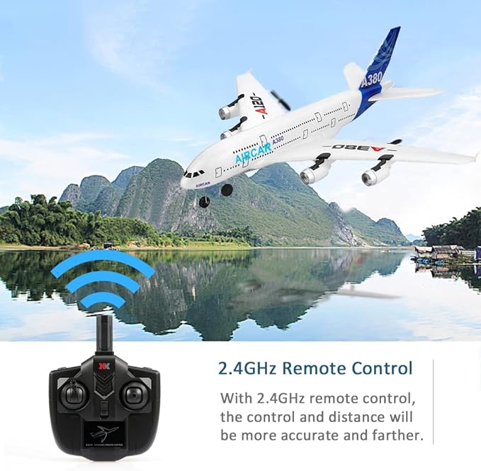 GoolRC RC Airplane WLtoys XK A120 A380 Aircar Model Plane 3CH 2.4G Remote Control Airplane EPP Fixed-Wing RC Aircraft RTF Toy for Adults