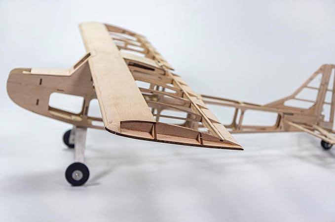 Balsa Wood Airplane Kits T05 Vogee-08 Training Plane 32 Wingspan Laser Cut Unassembled Flying Model Aircraft to Build DIY RC Airplane Kit for Adults (KIT Only)