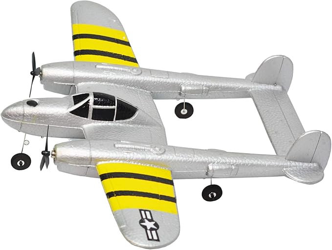 RC Plane Remote Control Airplane RTF 2.4GHz 2CH Radio Control P38 Lighting Aircraft for Beginner