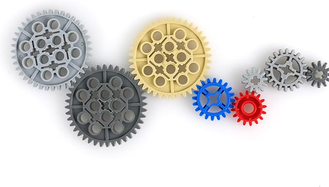 MALEKO Technical Parts Building Blocks Pieces Bulk Gears Beams Pins Liftarms Random EV3 Replacement Accessories Compatible with Major Car Parts