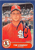 Sports Memorabilia Autograph Warehouse 246273 Tim Conroy Autographed Baseball Card - St Louis Cardinals 1986 Fleer - No. U29