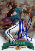 Sports Memorabilia Autograph Warehouse 291415 1998 Topps Derrek Lee Autographed Baseball Card - Florida Marlins SC