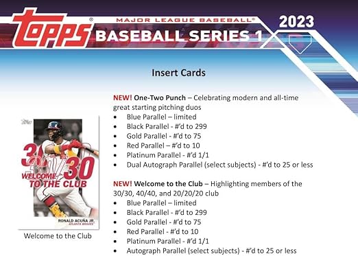 2023 Topps Series 1 Baseball Jumbo Box (10 Packs/46 Cards: 1 Auto 2 Silver Packs)