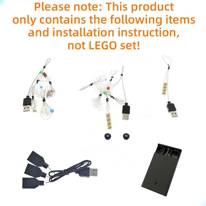 LED Light Kit Compatible with Lego The Friends Apartments - Lighting Set for Creator 10292 Building Model (Model Set Not Included)