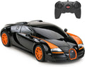 RASTAR RC Car | 1:24 Bugatti Veyron 16.4 Grand Sport Vitesse Radio Remote Control Racing Toy Car Model Vehicle Black/Orange