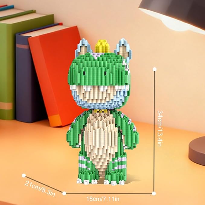 DAHONPA Creative Dragon Horse Micro Building Blocks Set (3900 Pieces) Gift for Adults and Kids