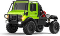 1/18 RC Semi-Truck for Adults MN-333 Unimog Off-Road RC Rock Crawler 4WD RC Truck RTR Transport Car Alloy Model for Hobby Toy Gifts (Green)