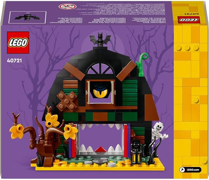 LEGO Halloween Barn Skeleton Building Toy with Minifigure Set for Ages 8+ 40721