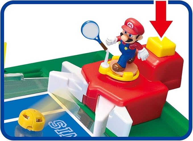 EPOCH Games Super Mario Rally Tennis Tabletop Skill and Action Game