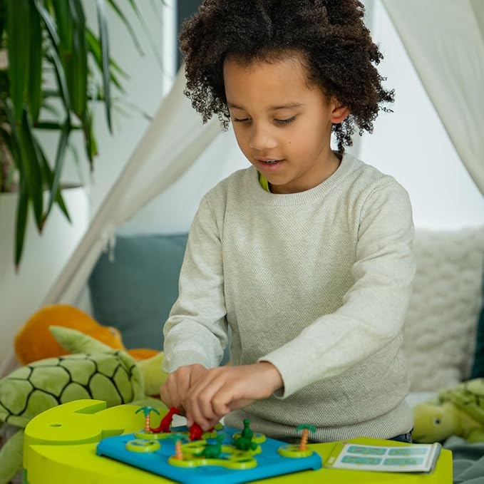 SmartGames Dinosaurs – Mystic Islands Logic Puzzle STEM Game with 80 Challenges for Ages 6+
