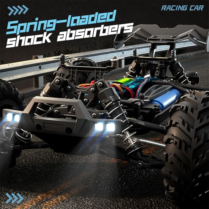 X-Verse SG116 MAX 1/16 Brushless RC Cars for Adults Fast 50 mph RC Trucks 4X4 Offroad Waterproof 4WD High Speed Drift RC Car All Terrain RC Truggy (3 Battery)