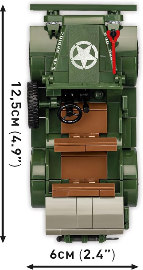 COBI Historical Collection WWII Dodge WC-56 Command Car Building Set 208 Pieces