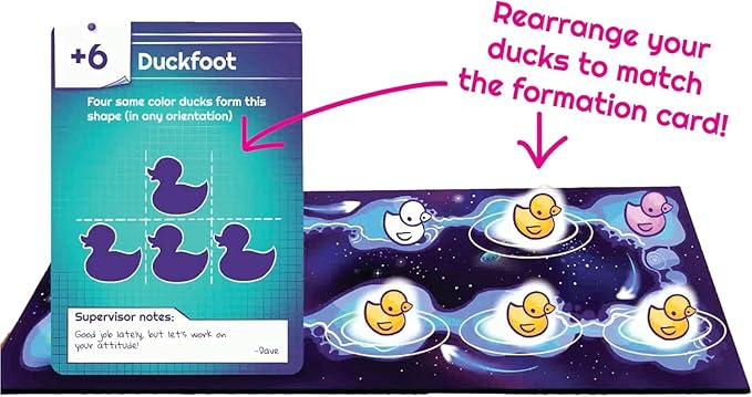 Abducktion - Bundle Base + IntergalacDuck Research Expansion Combo Pack 25-30 Minutes Ages 12+ A weirdly Strategic Duck Kidnapping Game a UFO and Mind-Bending Shape-Finding Logic!