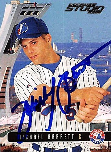 Sports Memorabilia Autograph Warehouse 244938 Michael Barrett Autographed Baseball Card - Montreal Expos FT 2003 Donruss Studio - No. 150