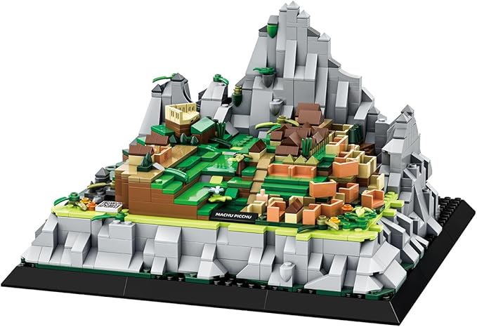Machu Picchu Peru Building Set (1039 Pieces) Architecture Building Blocks Toys Home Décor Model Gifts for Kids and Adults