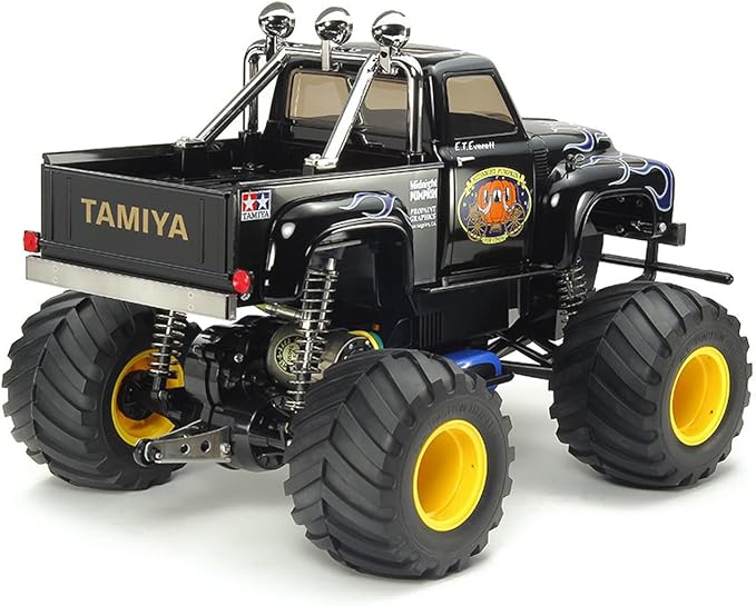 Tamiya TAM58547 The Midnight Pumpkin Black Edition 1/12 Monster Truck Kit Brown