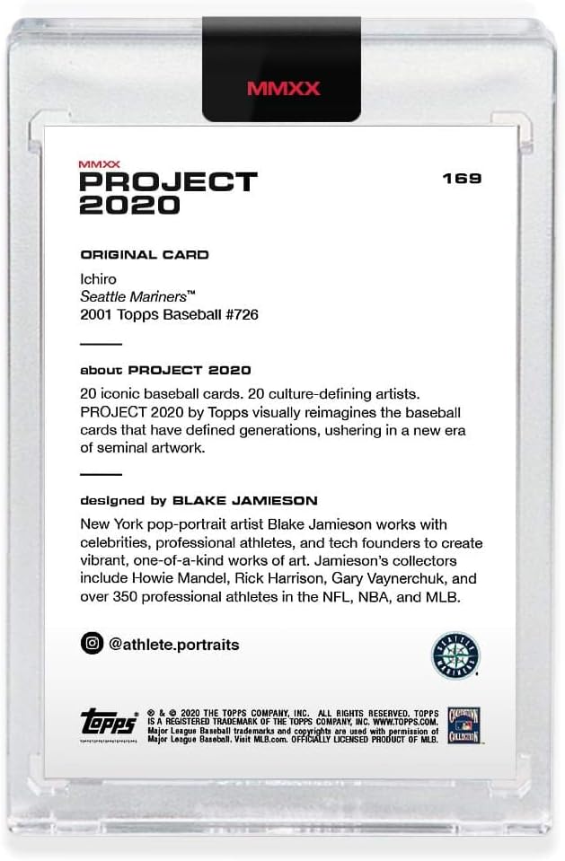 Topps Project 2020 Card 169-2001 Ichiro by Blake Jamieson