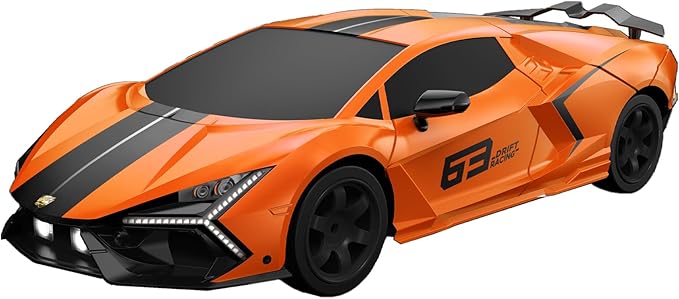 RC Drift Car 2.4GHz Drifting RC Cars 1/24 4WD Drift Car Fast Remote Control Vehicle with LED Lights Rechargeable Battery and Drifting Tires Racing Sport Toy Cars for Adults Boys Girls Kids