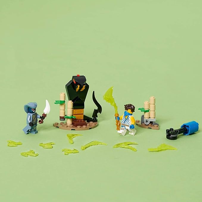 LEGO NINJAGO Epic Battle Set – Jay vs. Serpentine 71732 Building Kit Ninja Playset Featuring Spinning Battle Toy New 2021 (69 Pieces)