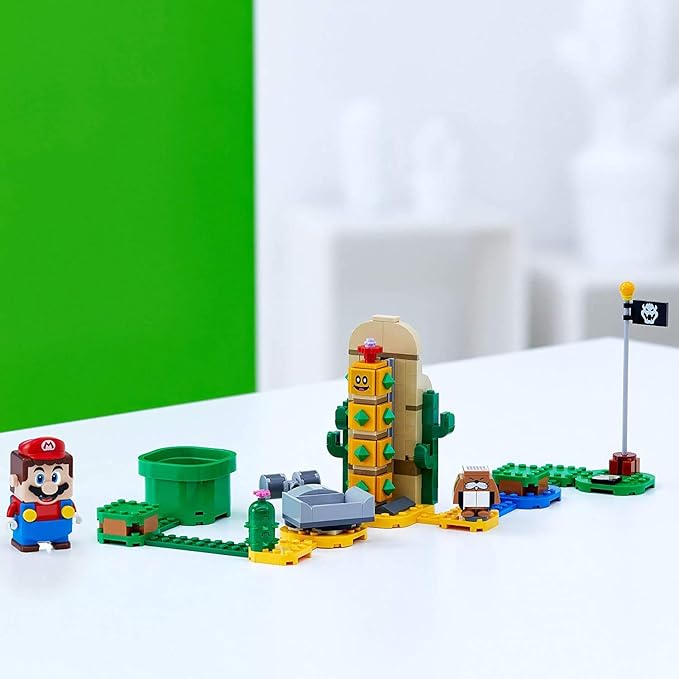 LEGO Super Mario Desert Pokey Expansion Set 71363 Building Kit Toy for Creative Kids to Combine with The Super Mario Adventures with Mario Starter Course (71360) Playset (180 Pieces)