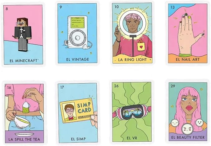 Blue Star Press Millennial Loteria Board Game: Gen Z Edition
