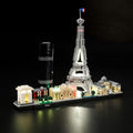 LED Light for (Architecture Paris with Eiffel Tower) Building Blocks Set - Compatible with Lego 21044 Skyline Building Model (Model Set Not Included)