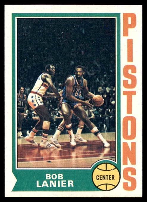 1974 Topps #131 Bob Lanier Detroit Pistons (Basketball Card) EX/MT Pistons St. Bonaventure