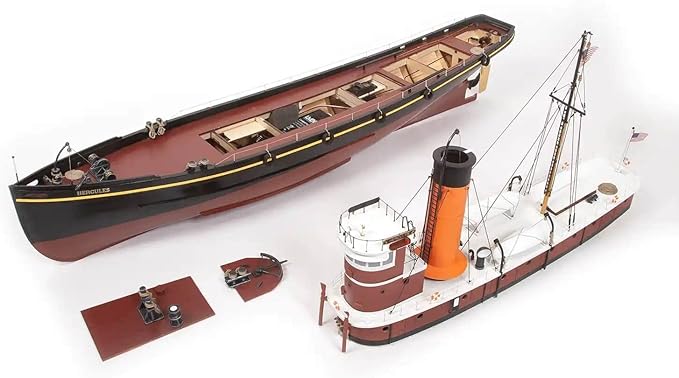Occre Hercules 1:50 Wood Tugboat Ready for RC Modelship kit for Adults to Build