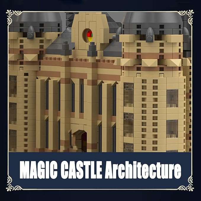 Architecture Set Harry Castle Micro Building Blocks Set（5400PCS） - Architectural Model Toys Gifts for Kid and Adult