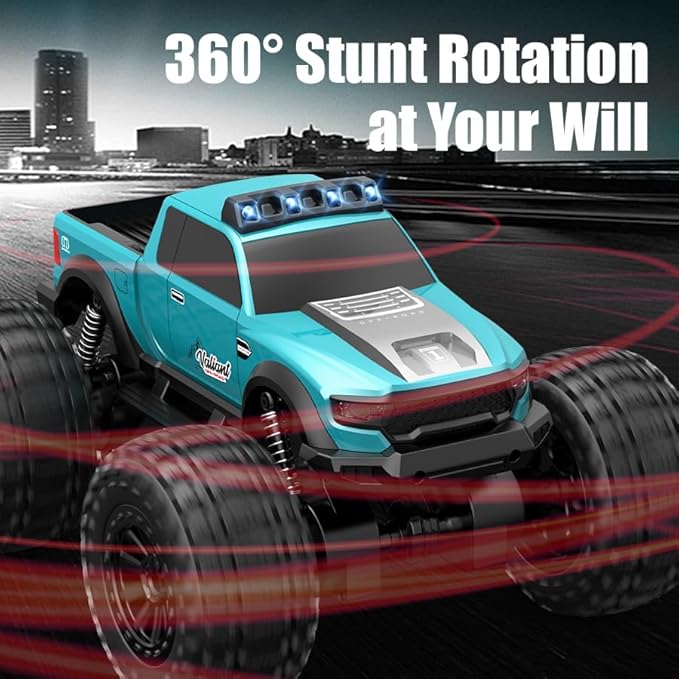 Rock Crawler RC Truck 4x4 Off Road Waterproof 2.4Ghz Amphibious Remote Control Monster Truck with 2 Batteries Dual Motors All Terrain RC Cars Toys for 8-12 Year Old Boys Birthday