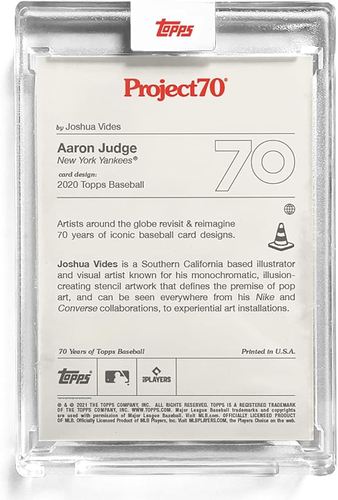 Topps Project70 Card 696 | Aaron Judge by Joshua Vides