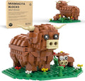 Highland Cow Building Set Farm Animal Toy Brick Kit Creative Scottish Cattle Model for Adults &amp Kids STEM Educational Gift for Boys &amp Girls Age 6+