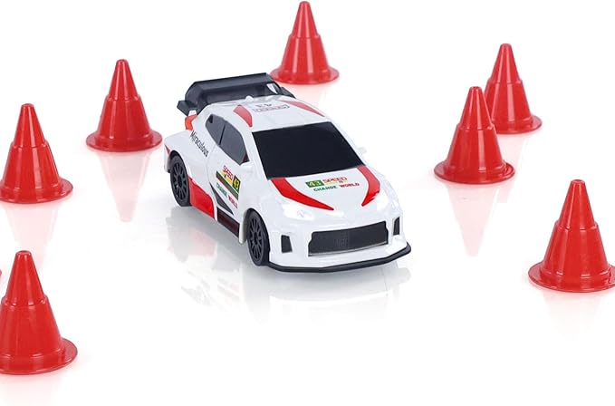 2.4GHz 1:43 Full Scale RC Drift Car High Speed 15km/h Speed 4WD RTR Mini Car 3-Speed Modes Multifunctional Lights Gyroscope Hobby Grade Model for Christmas Birthday Gift