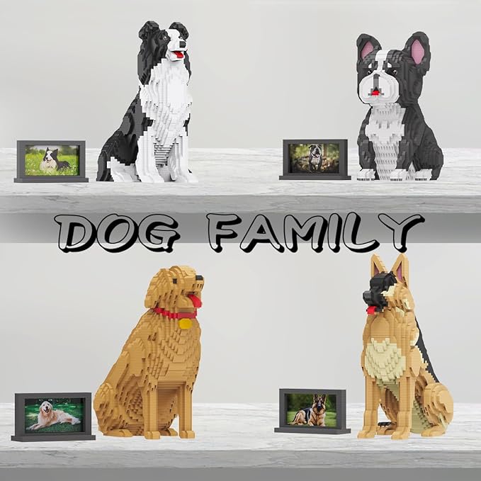 Animal Dog Series Golden Retriever Micro Building Blocks Set(2929PCS) Gift for Adults and Kids