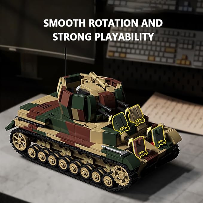Military Armored Tank Vehicle Building Block Set (C2)