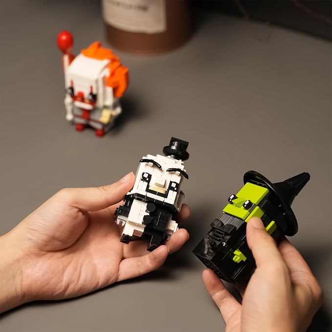 Christmas Horror Figure Building Set Compatible with Lego for AdultsClownWitchHorror Decor for FanHalloween Birthday Gifts for Kids 519 pcs