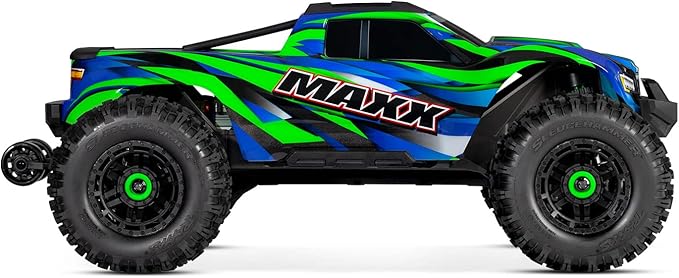 Traxxas Maxx Wide Green 1:10 RC Model Car Monster Truck 4WD RTR 2.4GHz
