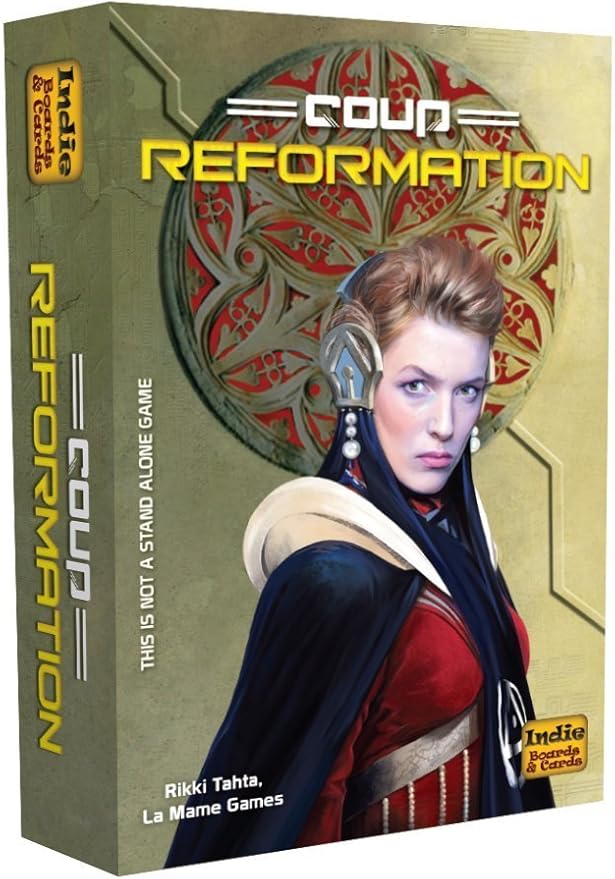Coup Game Bundle Including Coup (The Dystopian Universe) and Coup Reformation Expansion by Indie Boards and Cards (2 Items)