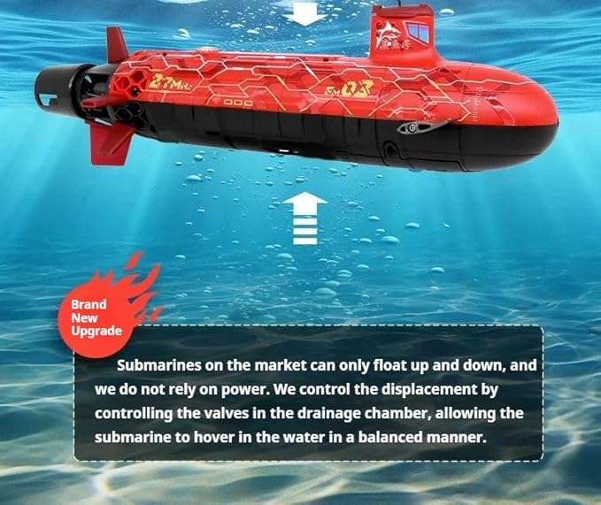 RC Boat Remote Control Seawolf Submarine Diving Racing Ship in Pools Lake Ponds Best Gift for Adults &amp Kids