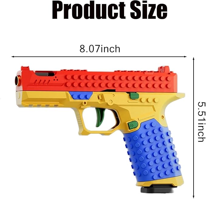 Tactical DIY Building Block Handle SetFun Building Block Kit with Display Stand for AdultsFun Assembly Toy with Reusable Parts