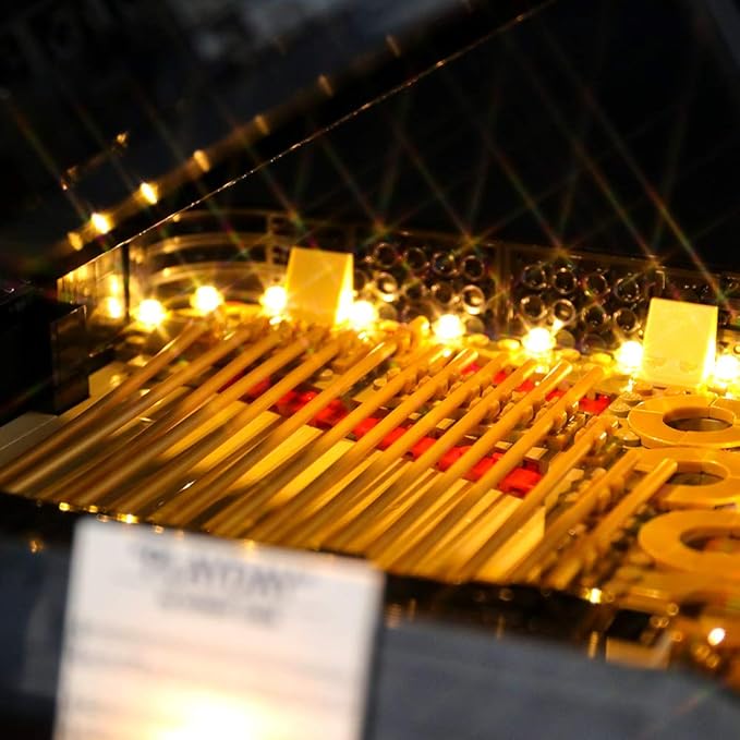 BRIKSMAX Led Lighting Kit for Grand Piano - Compatible with Lego 21323 Building Blocks Model- Not Include The Lego Set
