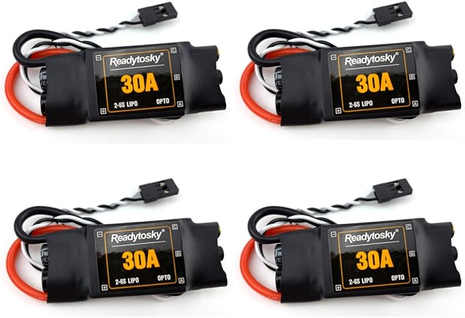 Readytosky 30A ESC 2-6S OPTO Brushless Electronic Speed Controller for F450 S500 ZD550 RC Helicopter Quadcopter(4PCS)