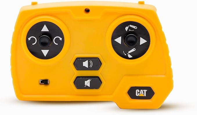 CAT Power Excavator Digger RC Construction for Kids 5+ | 2.4GHz Remote Control Truck Toy Full-Function Dig Scoop Spin &amp Drive Realistic Lights &amp Sounds USB Rechargeable Indoor/Outdoor