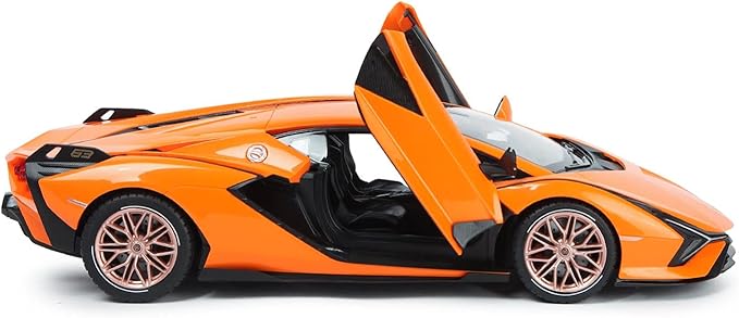 RASTAR RC Car 1/14 Scale 2.4Ghz Lamborghini Sian FKP 37 Radio Remote Control R/C Toy Car Model Vehicle (Orange)